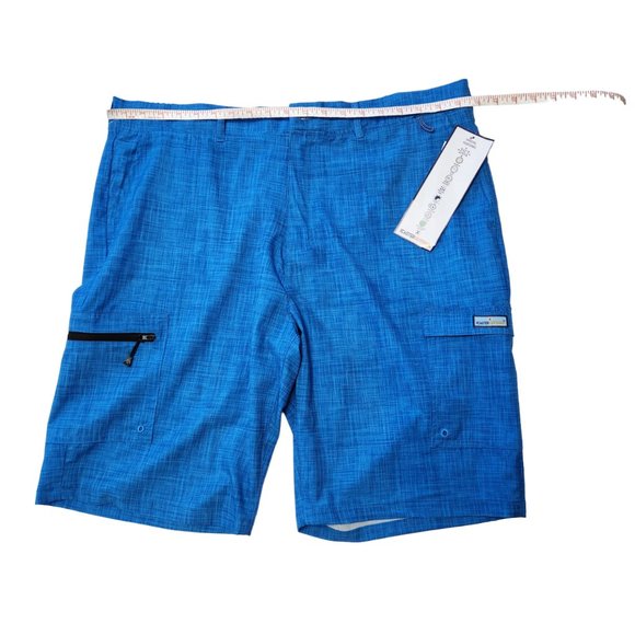 NEW XCaster Outdoor Turquoise Blue Lightweight Bermuda Shorts Size XL - Picture 12 of 15